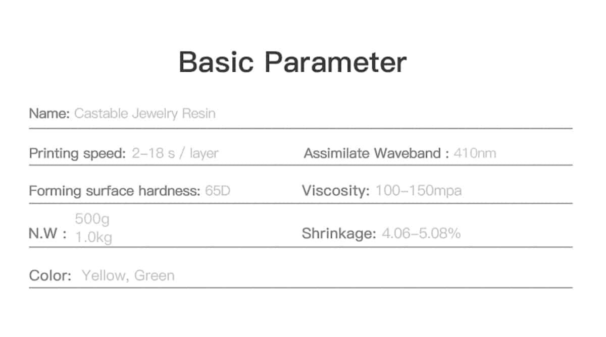 Creality Jewelry Transparent Green smola 6 Creality Jewelry Transparent Green smola - Slika 6