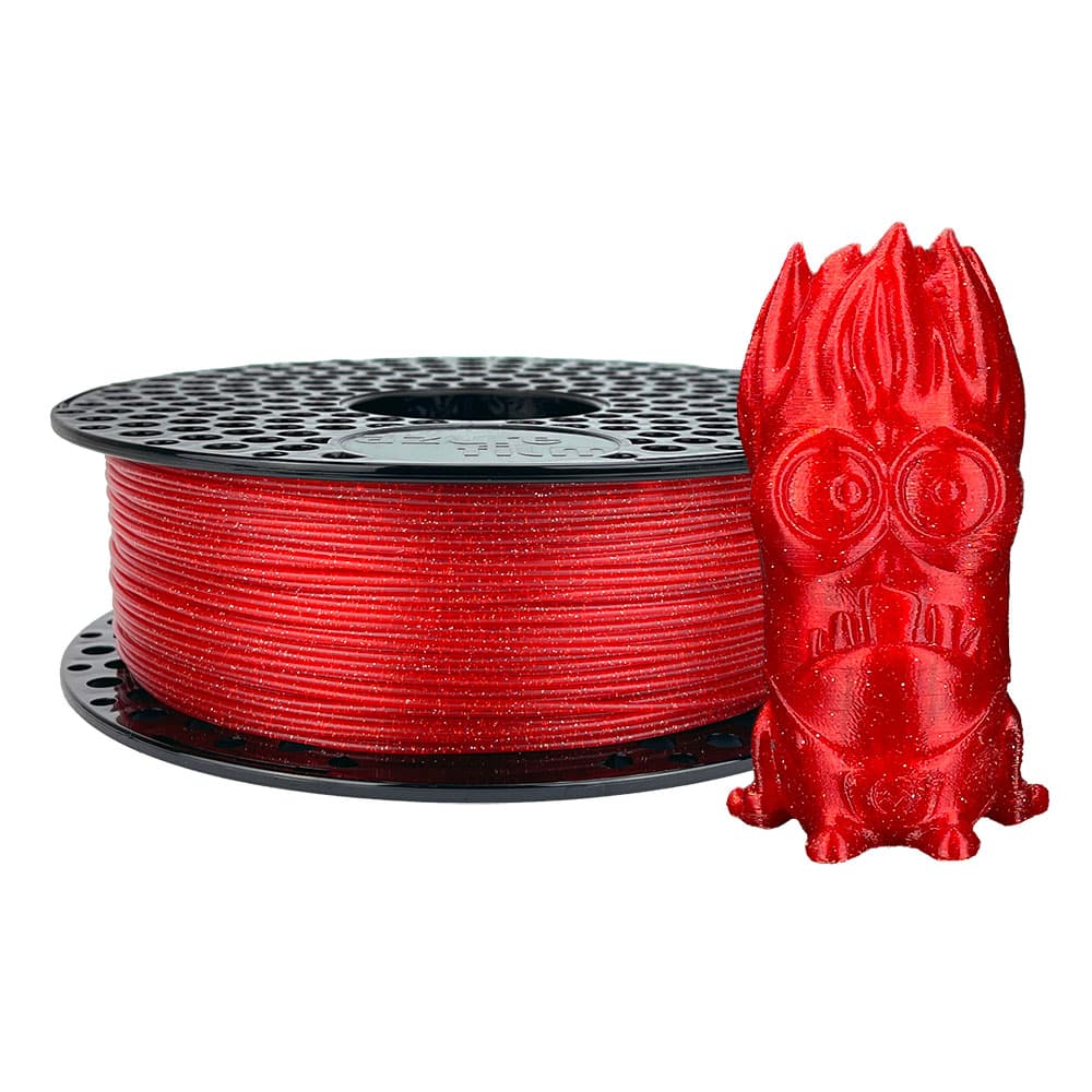 PLA Glitter filament Red 1 PLA Glitter filament Red