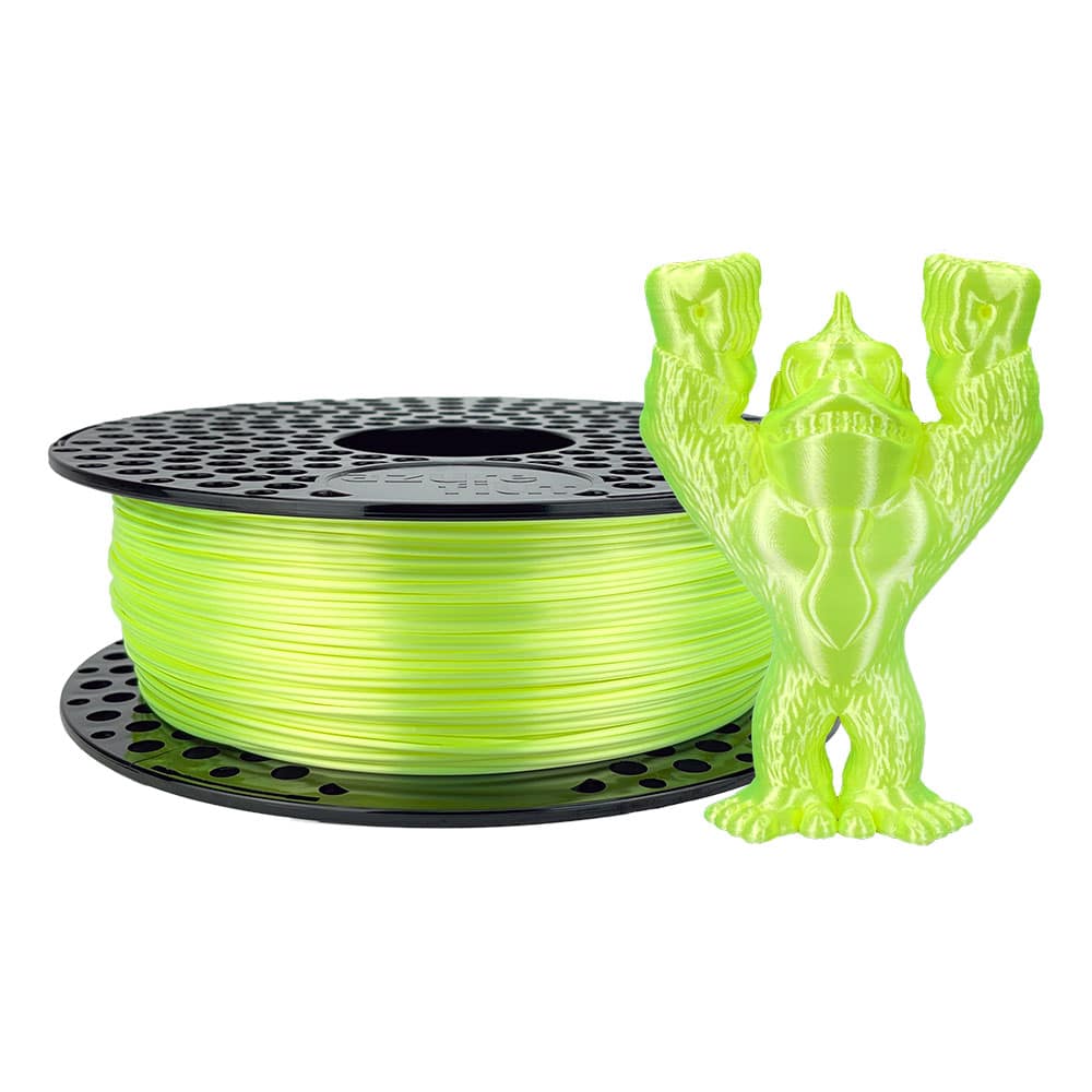 PLA Silk filament Lime 1 PLA Silk filament Lime
