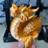 PLA Silk filament Flame Orange 9 PLA Silk filament Flame Orange dragon