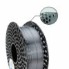 PLA Silk filament Graphite Grey spool