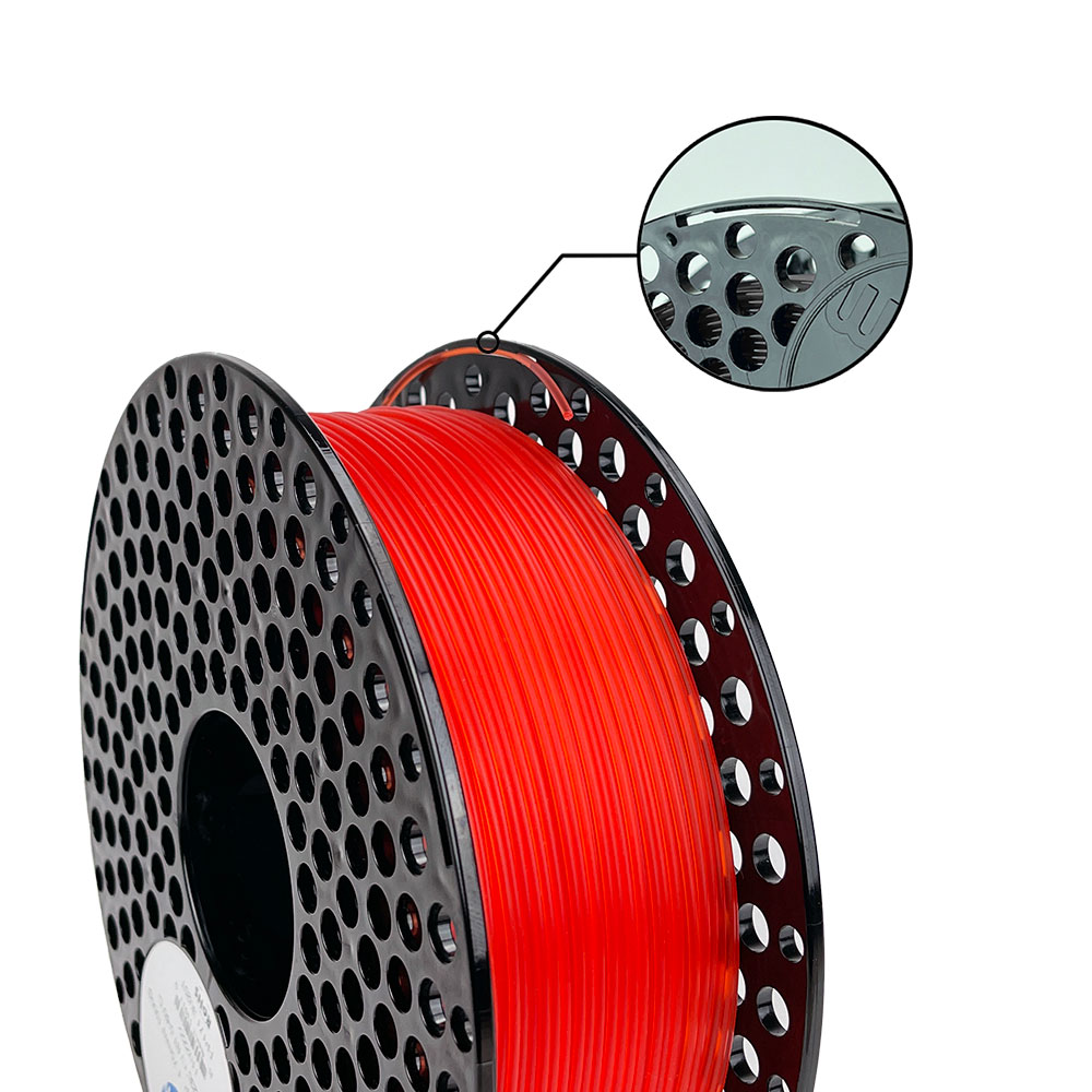PLA Transparent filament Red 2 PLA Transparent filament Red - slika 2