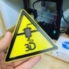 PLA Yellow 3D Sign