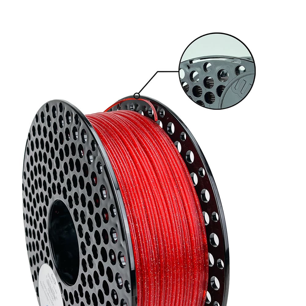PLA Glitter filament Red 2 PLA Glitter filament Red - Slika 2