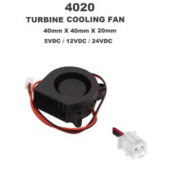Alternative view of DC Ventilator 4020 Turbine blower 24V