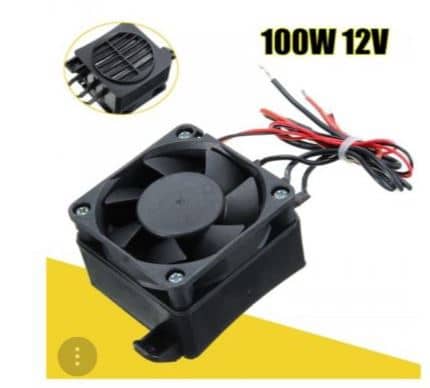 Ventilator 12V s 100W grelcem 1 Fan 12V with 100W heater