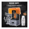 Creality Halot Mage 8K+500ml smole GRATIS 6 resin 3d printer halot mage free resin