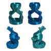 PLA Silk Dual Color Emerald Surf 8 3d filament PLA Silk Dual Color Emerald Surf Figurine azurefilm
