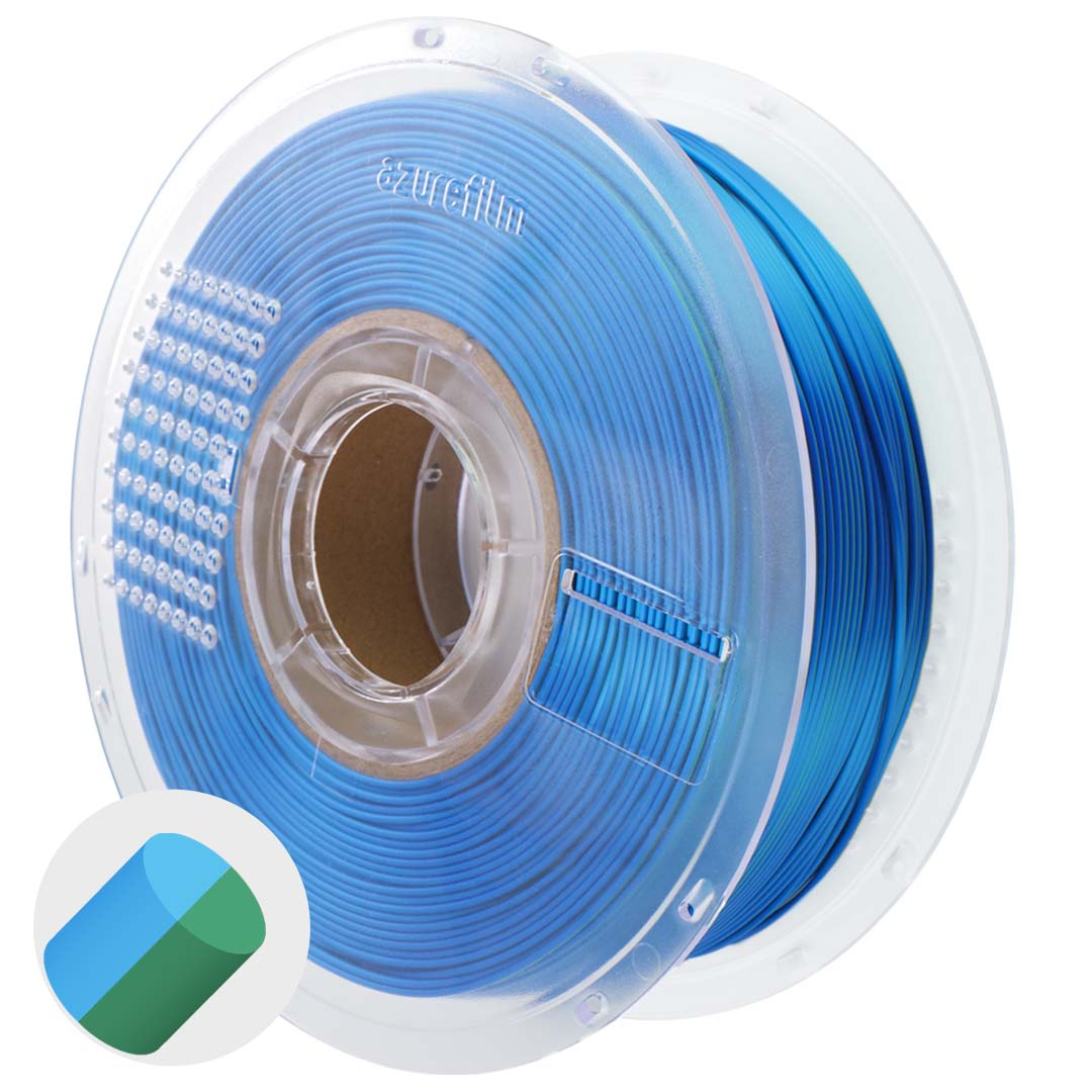 PLA Silk Dual Color Emerald Surf 1 3d-filament-PLA-Silk-Dual-Color-Emerald-Surf-Master-Spool-Back-azurefilm