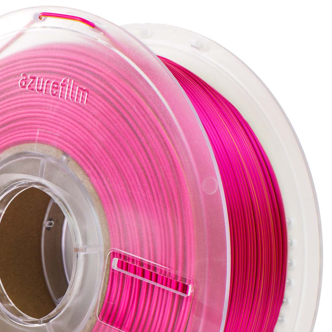 PLA Silk Dual Color Rose Fortune 4 3d-filament-PLA-Silk-Dual-Color-Rose-Fortune-Master-Spool-Back-zoom-azurefilm
