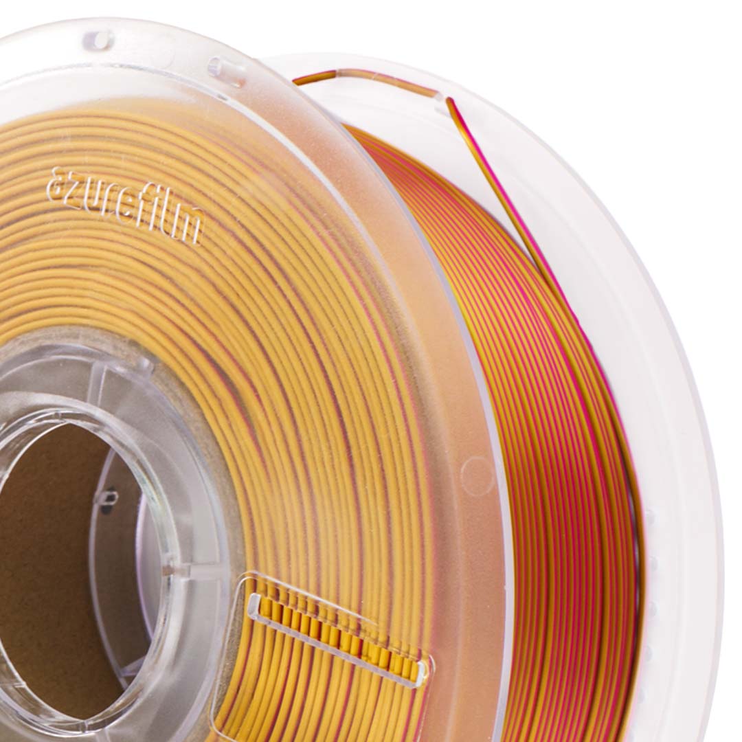 PLA Silk Dual Color Rose Fortune 5 3d-filament-PLA-Silk-Dual-Color-Rose-Fortune-Master-Spool-Front-zoom-azurefilm